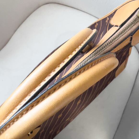 Gucci Vintage Bag Overnight RARE Logo Brown Work 60s 70s Handbag Tan Dustbag - Picture 16 of 16